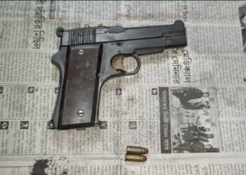 Police arrested one with bullets and a pistol