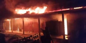 10 Shops Turned Into Ashes In Dharma Nagar.