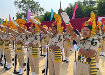 First batch of women troopers in Tripura State Rifles pass out with pride