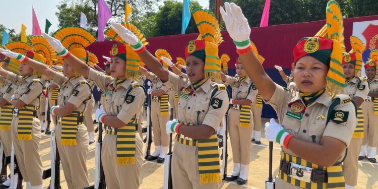 First batch of women troopers in Tripura State Rifles pass out with pride
