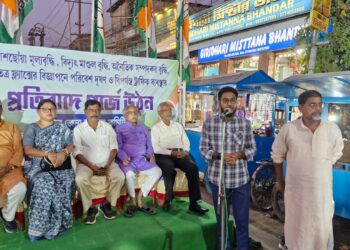 Congress protested against increase in commodity prices, electricity, wealth tax