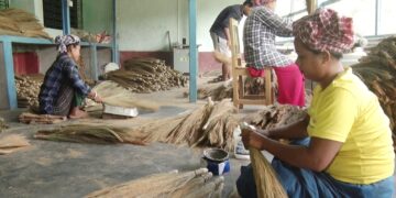 Reusable bamboo brooms handle designed to replace plastic