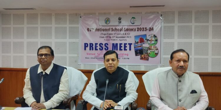 National School Under-17 Yoga Competition in the State from November 23-27