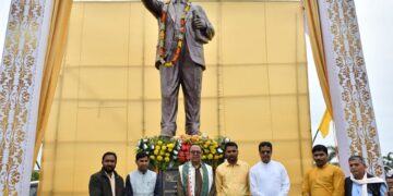 Dr. BR Ambedkar’s statue Unveil at Assembly premises on the occasion of 68th Tirodhan Day