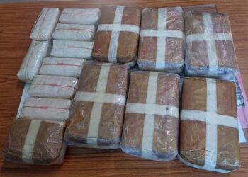 Tablets of methamphetamine recovered from two Tripura men.