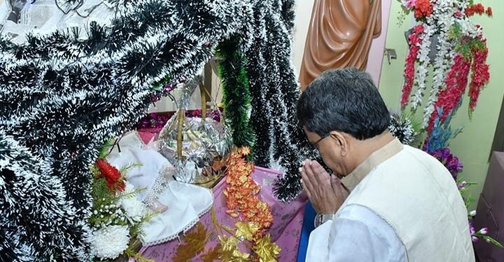 CM Manik Saha joins Christmas celebration at oldest church of Tripura, advocates peace and development