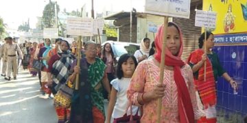 Agartala Churches Coordination Committee conducts a peace rally