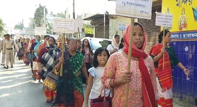 Agartala Churches Coordination Committee conducts a peace rally