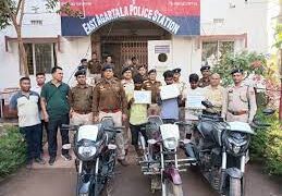 Three thieves arrested with stolen bikes