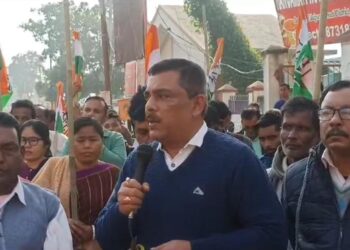 Congress protest march on 15 point demand