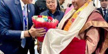 Union Minister Nirmala Sitharaman arrives at Bagdogra airport