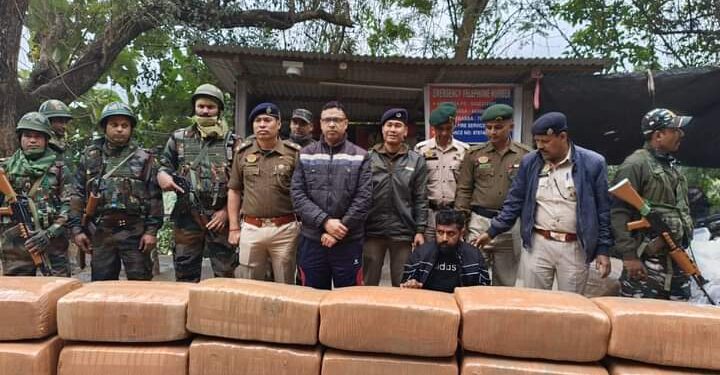 One arrested with 1630 kg cannabis