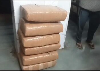 The police recovered dry cannabis worth twenty lakh rupees