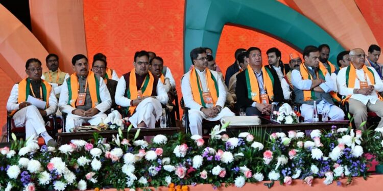 CM attends National Convention, JP Nadda highlights Tripura’s success