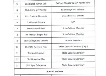 BJP Forms State-Level Core Committee to Strengthen Organization in Tripura