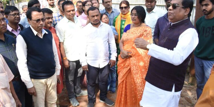 AMC Mayor and Team Inspect Roads in BadharGhat Assembly Constituency