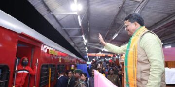 CM flagged off the revamped Deodhar Express train