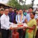 MP Rebati Tripura Facilitates Distribution of Cooking Cylinders and Stoves in Sindhu Kumar Para