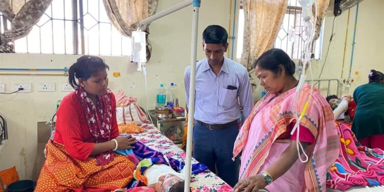 Union Minister Pratima Bhoumik Visits Injured Girls at GB Hospital