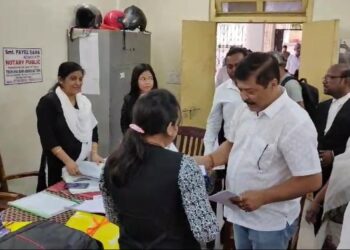 Lawyer Sudip Roy Barman is campaigning in the Tripura Bar Association elections