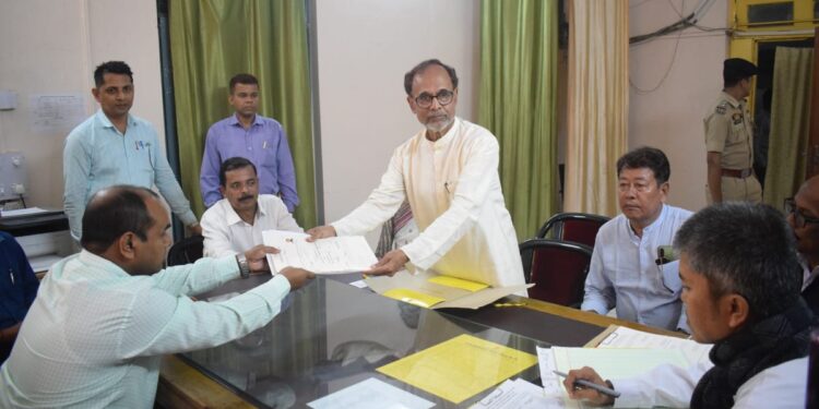 INDIA bloc candidate Ratan Das submitted his nomination papers