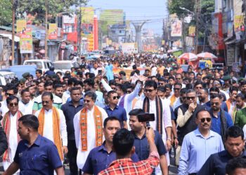 BJP youth rally “Yuva Shankhanad” gathers momentum in Agartala