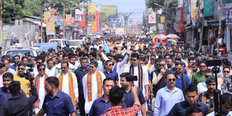 BJP youth rally “Yuva Shankhanad” gathers momentum in Agartala
