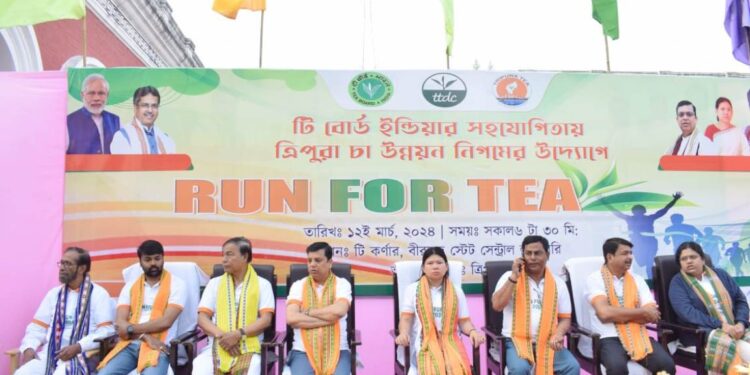“Run for Tea” organized to promotes Tripura tea as state prepares for setting auction center