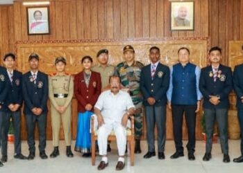 GOVERNOR FELICITATED NCC ACHIEVERS.