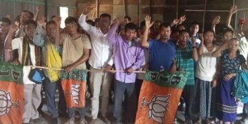 Quitting TMP 78 Voters Joined BJP In Ampi.       