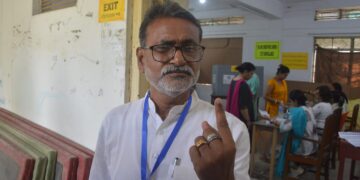 Indi Alliance Candidate Ashish Kumar Saha Votes Amid Election Allegations