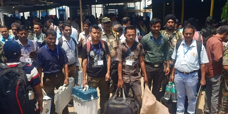 Second Phase of Lok Sabha Elections in North Tripura District: Polling Underway