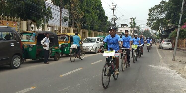 Cycle rally in Agartala promotes voter awareness and inclusivity in electoral process