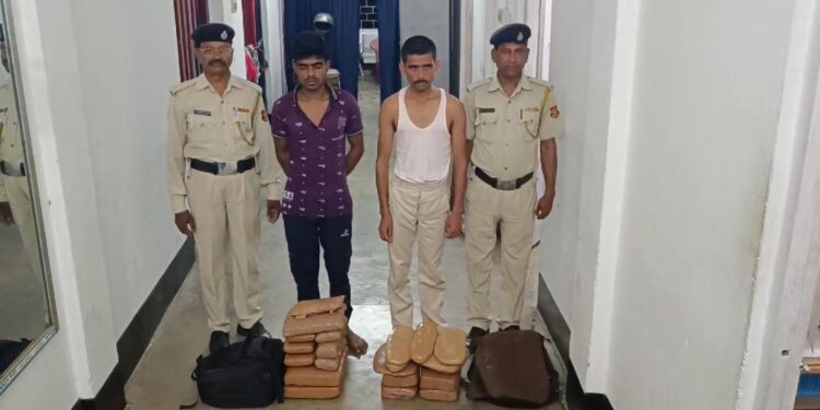 Agartala Railway Station Raid Leads to Arrest of Two Suspects with 22 kg of Dry Cannabis