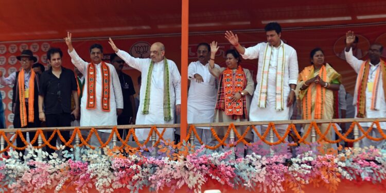 Communist gave guns to the youths and Modi gave laptops: Amit Shah