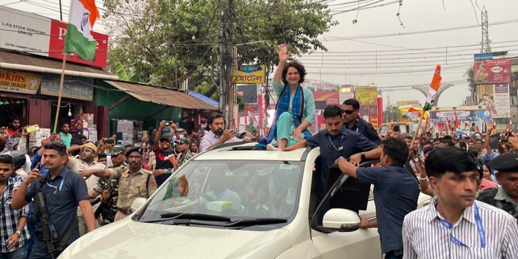 Priyanka Gandhi’s Election Campaign in Tripura Draws Enthusiastic Crowds