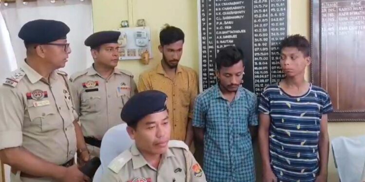 Three arrested in theft case