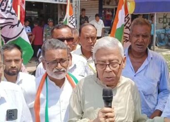 Sameer Ranjan Barman attend rally to support India Alliance candidate Ashish Kumar Saha