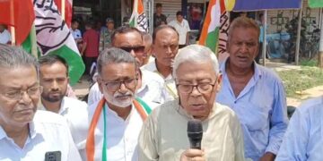 Sameer Ranjan Barman attend rally to support India Alliance candidate Ashish Kumar Saha