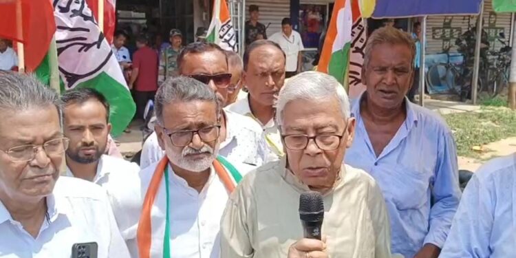 Sameer Ranjan Barman attend rally to support India Alliance candidate Ashish Kumar Saha