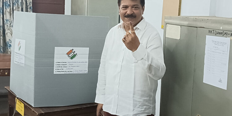 Sudip Roy Barman exercised his right to vote