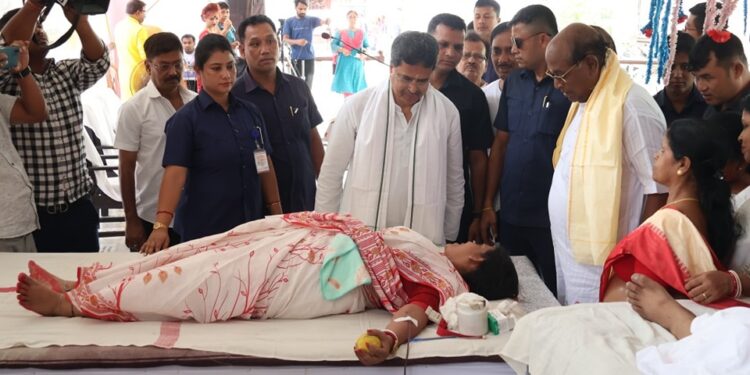 Blood Donation Camp Inaugurated by Chief Minister Dr. Manik Saha