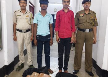 GRP and RPF Joint Operation Seizes 22 Kg cannabis, Arrests Two Youths