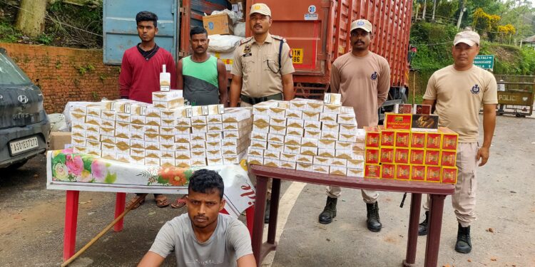 Foreign Cigarettes Seized by Assam Police at Tripura Border