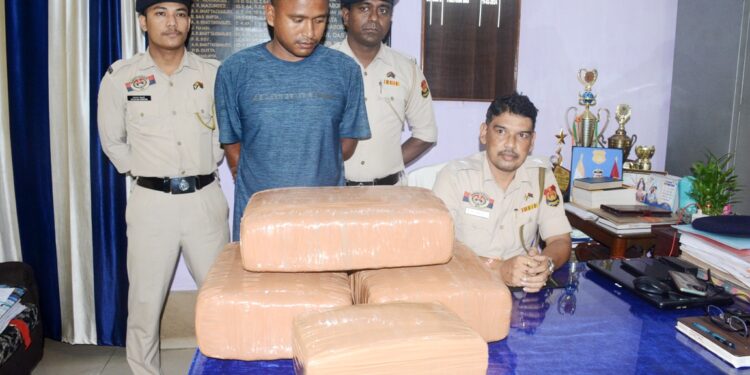 Police Raid Uncovers 36 kg of Dry Cannabis in Krishnanagar