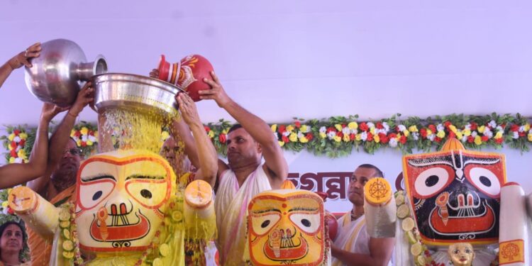 Jagannath’s Snan Yatra Celebrated in Agartala