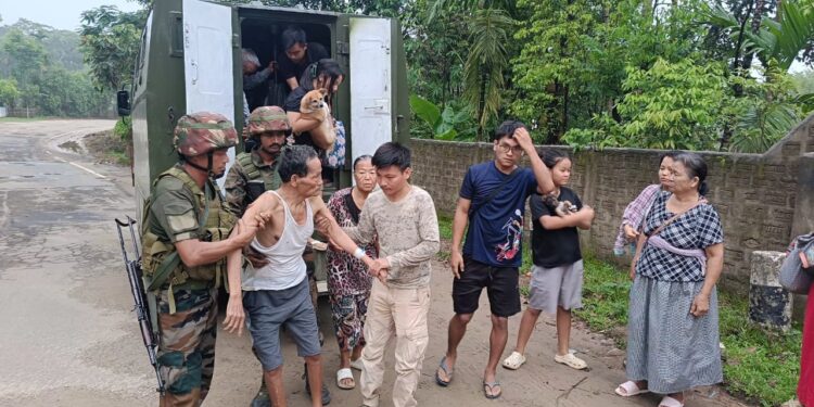 ASSAM RIFLES RESCUES CIVILIANS AND REACHES OUT TO ALL STAKE HOLDERS FOR EARLY RETURN OF PEACE AND NORMALCY IN JIRIBAM, MANIPUR