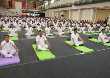 International Yoga Day observes in state