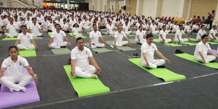 International Yoga Day observes in state