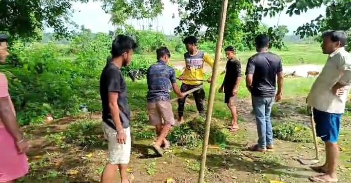 Ampi S.K Sangha Organized Swachha Bharat Abhiyan.                 